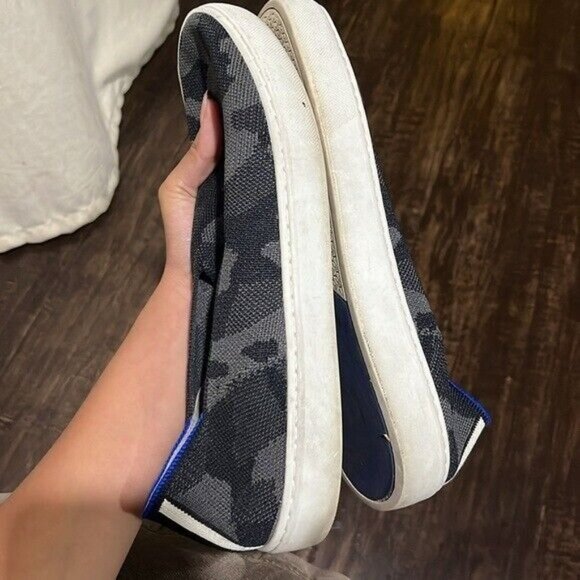Rothys black gray camo sneakers size 9 - Picture 4 of 10